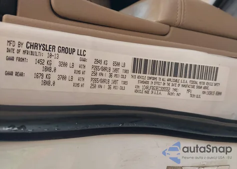 2014 Jeep Grand Cherokee Limited from USA, damaged, VIN 1C4RJFBG3EC335552